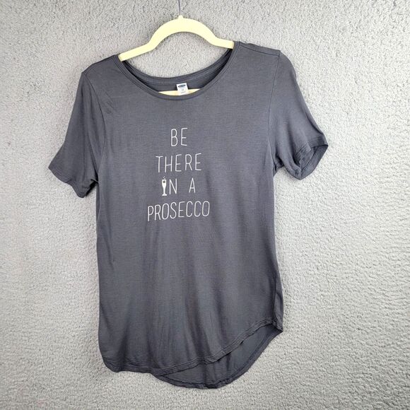 Old Navy Tops - T-shirt Womens XS Gray Casual Funny Humorous Wine Lover Taster Holiday Graphic